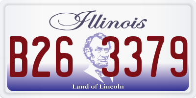 IL license plate B263379