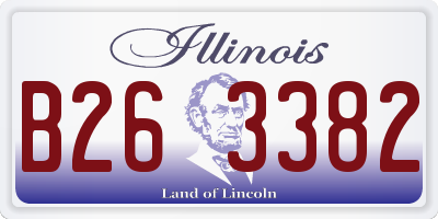IL license plate B263382