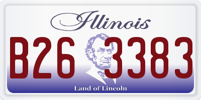 IL license plate B263383