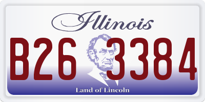 IL license plate B263384
