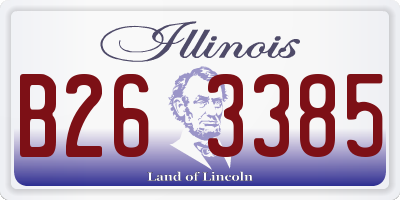 IL license plate B263385