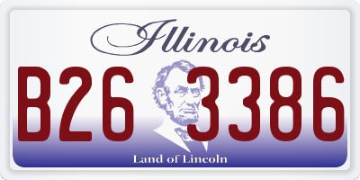 IL license plate B263386