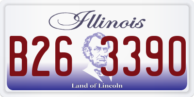 IL license plate B263390