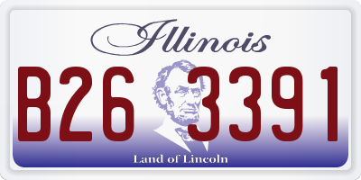 IL license plate B263391