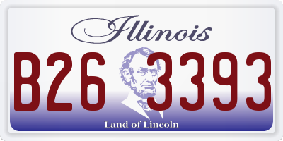 IL license plate B263393