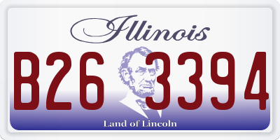 IL license plate B263394