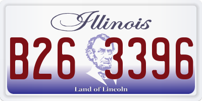 IL license plate B263396