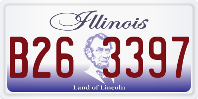 IL license plate B263397