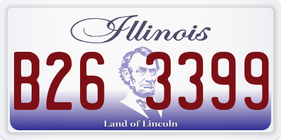 IL license plate B263399