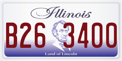 IL license plate B263400