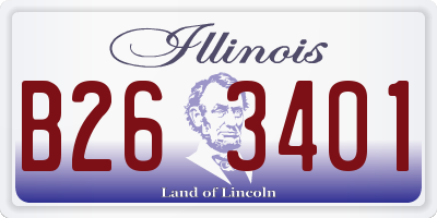 IL license plate B263401