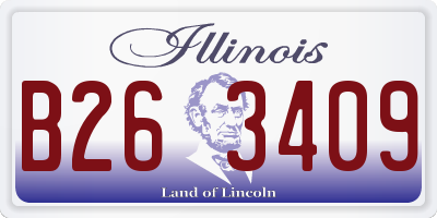 IL license plate B263409