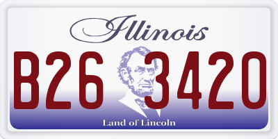 IL license plate B263420