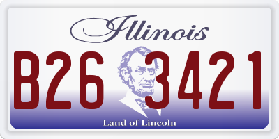 IL license plate B263421