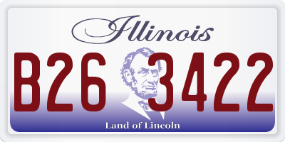 IL license plate B263422