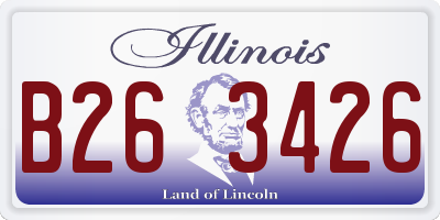 IL license plate B263426