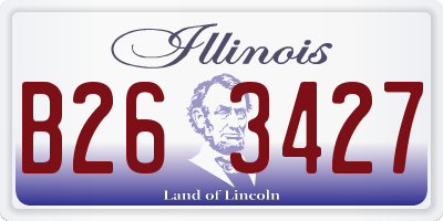 IL license plate B263427