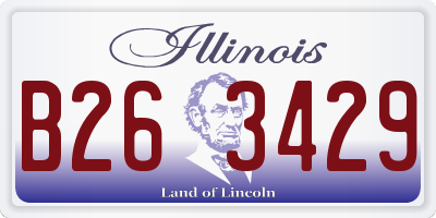 IL license plate B263429