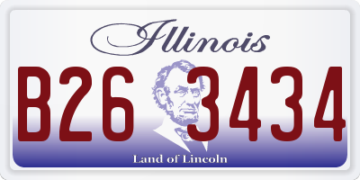 IL license plate B263434