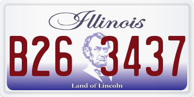 IL license plate B263437