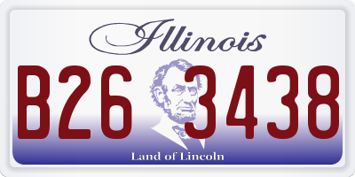 IL license plate B263438