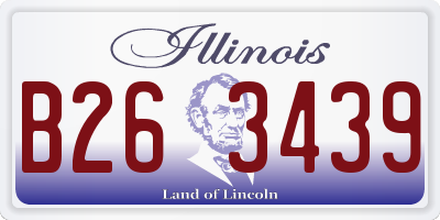 IL license plate B263439