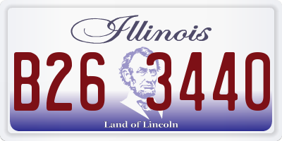 IL license plate B263440
