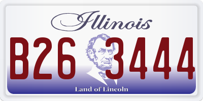 IL license plate B263444