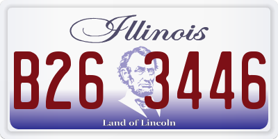 IL license plate B263446