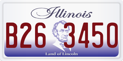IL license plate B263450