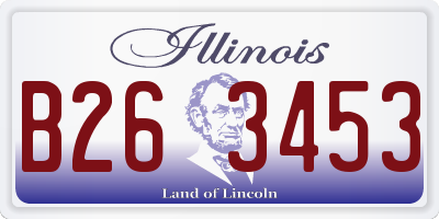 IL license plate B263453