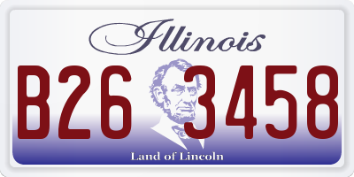 IL license plate B263458