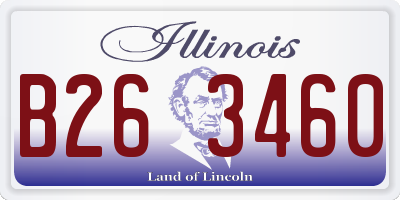 IL license plate B263460