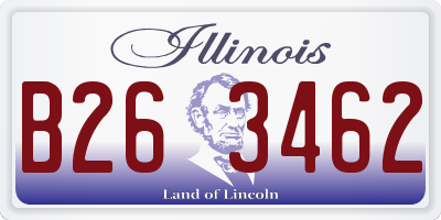 IL license plate B263462