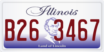 IL license plate B263467