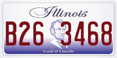 IL license plate B263468