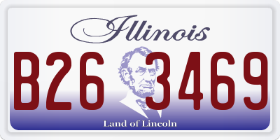 IL license plate B263469