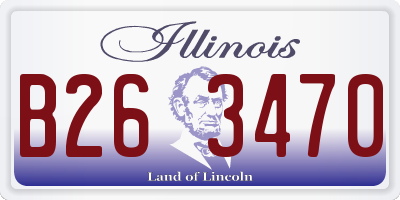IL license plate B263470