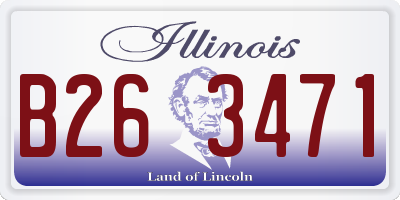 IL license plate B263471