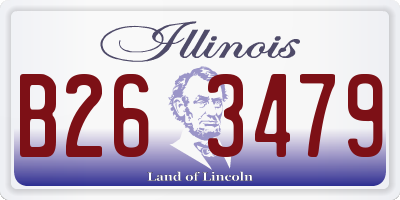 IL license plate B263479