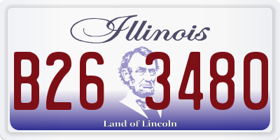 IL license plate B263480