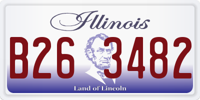 IL license plate B263482