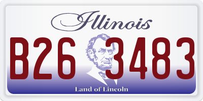 IL license plate B263483