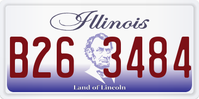 IL license plate B263484