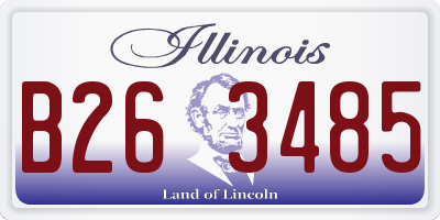 IL license plate B263485