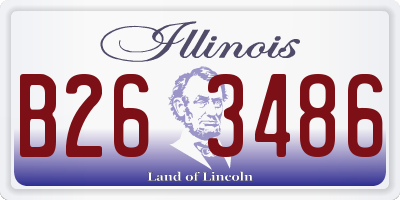 IL license plate B263486