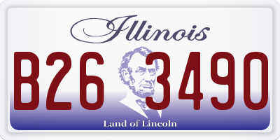 IL license plate B263490