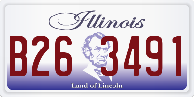IL license plate B263491