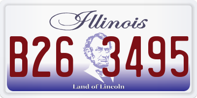 IL license plate B263495