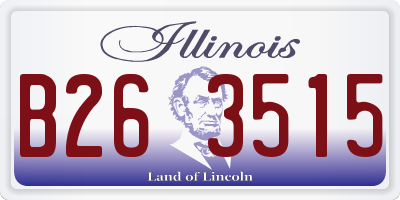 IL license plate B263515